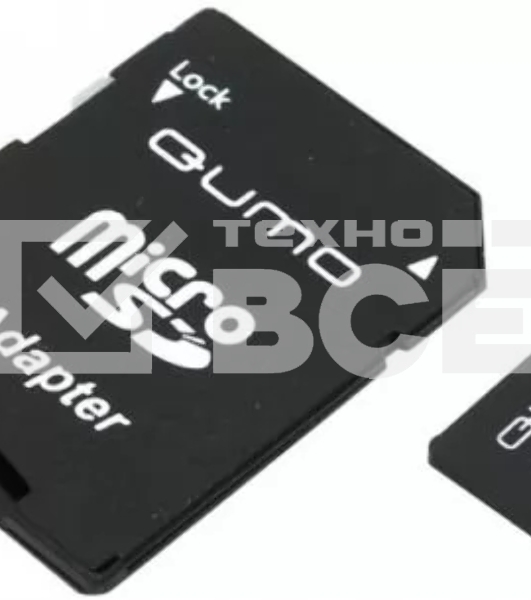 Флеш карта QUMO MicroSDHC 8GB Сlass 10 UHS-I, 3.0 с адаптером SD, черно-красная картонная упаковка