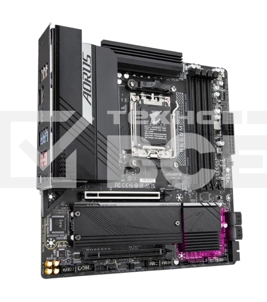 Материнская плата Gigabyte B650M AORUS ELITE, Socket AM5, AMD B650, 4xDDR5, 4xSATA, 2xM.2, 1xPCI-E 4.0 x16, 1xPCI-E 4.0 x4, 1xHDMI, 1xDP, 1x 2.5Gb LAN, 5xUSB-A 3.2 Gen 1, 2xUSB-A 3.2 Gen 2, 4xUSB-A 2.0, 1xUSB-C 3.2 Gen 2, 2x3.5 мм, 7.1, Micro-ATX