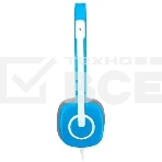 Наушники с микрофоном Logitech H150 синий/белый 1.8м накладные оголовье (981-000454), фото5