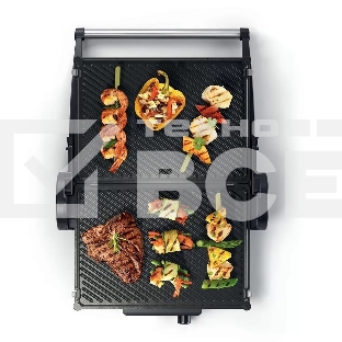 Электрогриль Bosch TCG4104 2000Вт серебристый