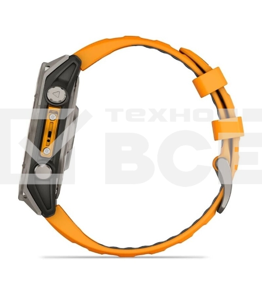 Смарт-часы Garmin Fenix 8 AMOLED Sapphire титановый серый, оранжевый 47мм