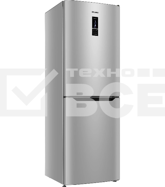 Холодильник Atlant XM 4619-189 ND серебристый двухкамерный 197/121 л морозилка снизу, No Frost