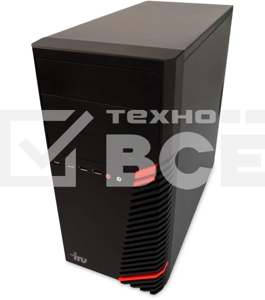 Компьютер ПК IRU Home 310H6SE MT i3 12100 (3.3) 8Gb SSD512Gb UHDG 730 Free DOS GbitEth 400W черный (1994640)