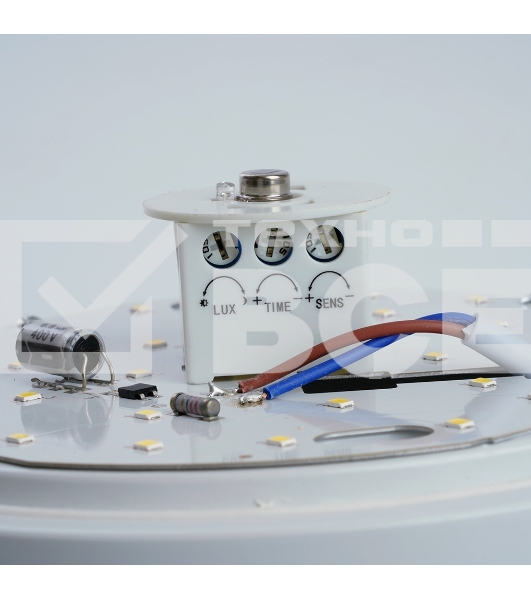 Светильник светодиодный Feron AL3016 ДБП-12w с датчиком 4000К 960Лм IP65 круглый белый