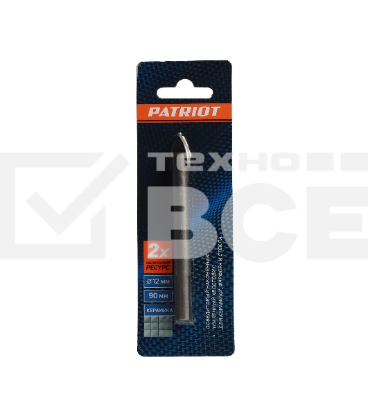 Сверло EDGE by PATRIOT по керамике 12х80 мм, 1шт в блистере