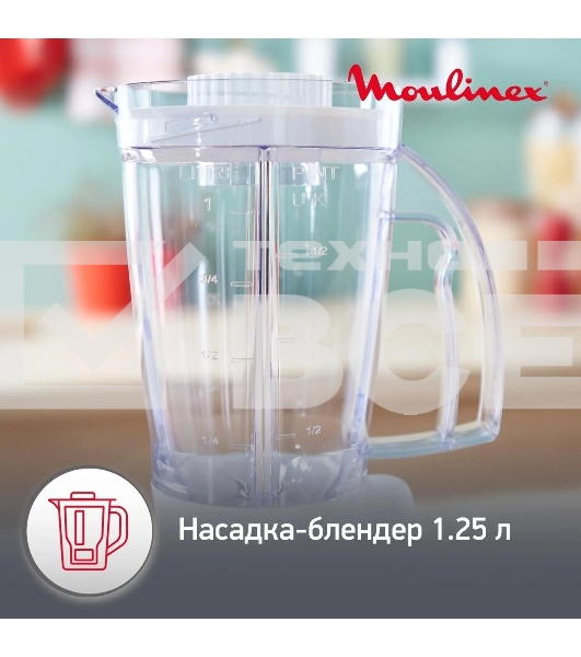Кухонный комбайн Moulinex FP542111, белый