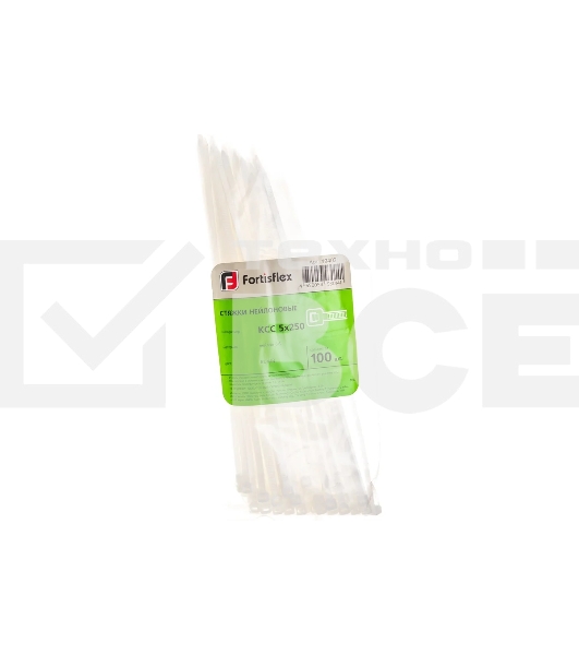 Хомут кабельный Fortisflex 49402 КСС 5х250 нейл. белый (уп.100 шт)