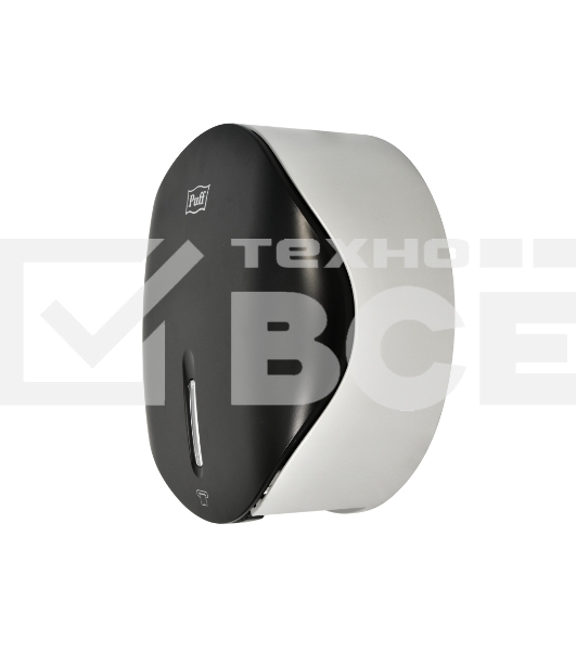 Диспенсер туалетной бумаги Рuff-7145Bl черный, с замком, ABS-пластик