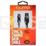 Кабель USB-A to Type-C, silica gel, 1м, 3A, 18W черный, фото2