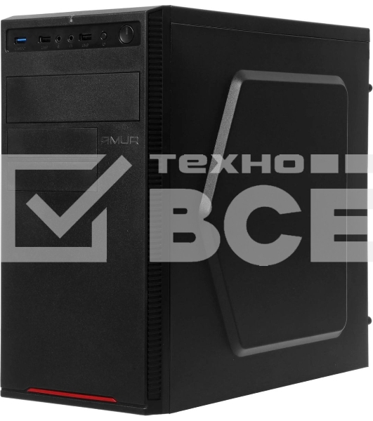 Моноблок Amur Нарвал B7I21 MT i5 12400 (2.5) 16Gb SSD 512Gb UHDG 730 FreeDOS 2x2.5GbitEth 500W мышь клавиатура черный (RUS) (2149657)