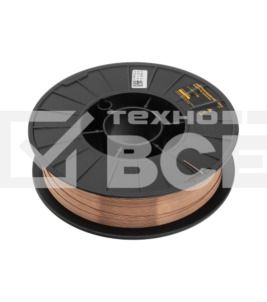 Омедненная проволока ER70S-6, диам. 1 мм, 5 кг, диам. катушки D200 Denzel