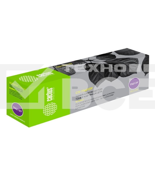 Картридж лазерный Cactus CS-TN213Y желтый (1300стр.) для Brother HL 3230/DCP3550/MFC3770