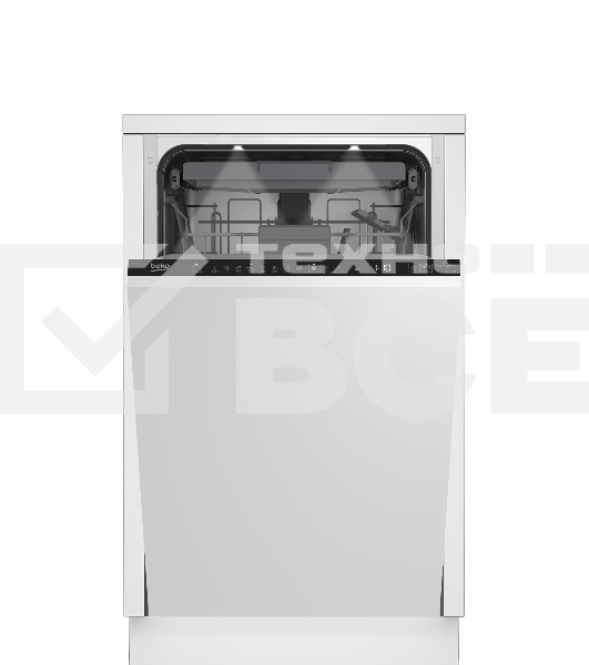 Встраиваемая посудомоечная машина Beko BDIS38120Q, белый, 44.8 см, 11 компл., 46 дБ, класс A