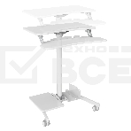 Стол для ноутбука Cactus VM-FDS108 столешница МДФ белый 71x39.2x110см (CS-FDS108WWT), фото2