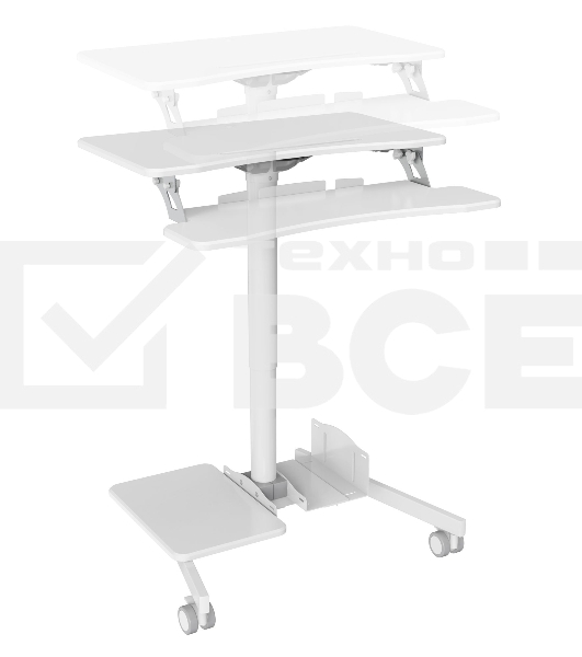 Стол для ноутбука Cactus VM-FDS108 столешница МДФ белый 71x39.2x110см (CS-FDS108WWT)