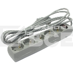 Сетевой фильтр ExeGate EX221186RUS SP-5-3G (5 розеток, 3м, евровилка, серый), фото 1