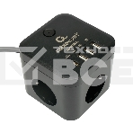 Сетевой фильтр Cablexpert Cube CUBE-3-CU3-B-1.5, 3р, 10А, 1xType-C PD, 3xUSB, 1.5м, ур.защиты 4+, черный, коробка, фото6