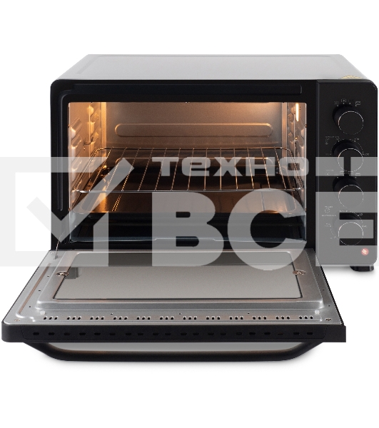 Мини-печь Hyundai MIO-HY081 38л. 2000Вт серебристый/черный