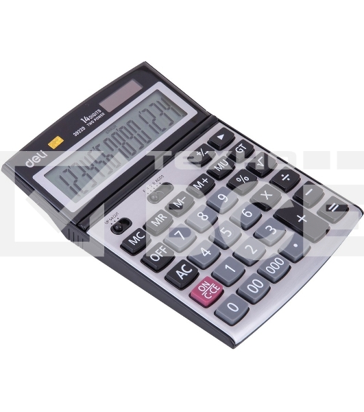 Калькулятор настольный Deli E39229 серебристый 14-разр.