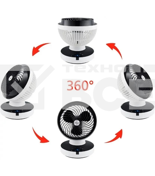 Вентилятор настольный Steba VT 360 39 Вт, белый/черный