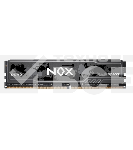 Оперативная память Apacer Nox, DDR5, 16GB (1x16 GB), 6000 MHz, CL40, DIMM, радиатор, черный