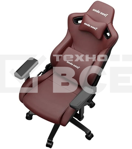 Кресло игровое Anda Seat Kaiser Frontier, цвет бордовый, размер M (90кг), материал ПВХ (модель AD12)