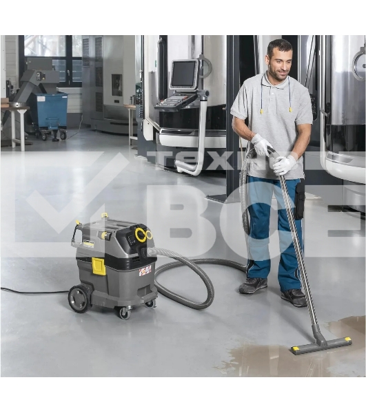 Строительный пылесос Karcher NT 30/1 Tact Te L серый, 1380 Вт, уборка сухая/влажная, пылесборник мешок/контейнер, 30 л