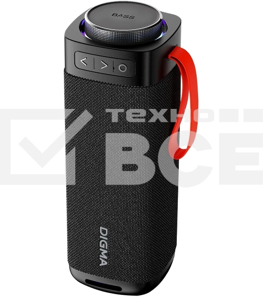 Портативная колонка Digma D-PS1522 черный 60W 2.0 BT 10м 3000mAh (PS1522B)