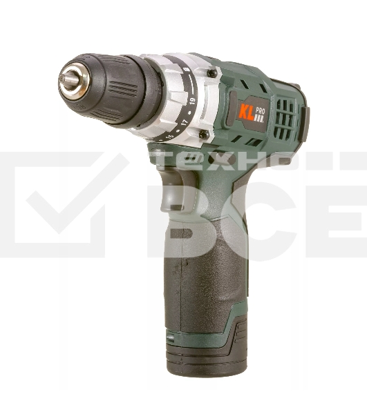 Профессиональный шуруповерт аккумуляторный Klpro KLNM1020 (12 В/2,0 А·ч, 0-1300 об/мин, 12 бит)