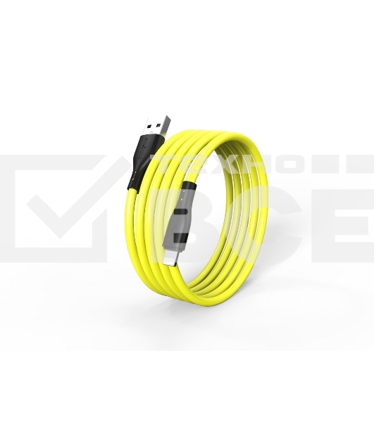 Кабель Smartbuy (iK-512-S21by) S21 Lightning желтый, 2.4 А, сил., 1 м