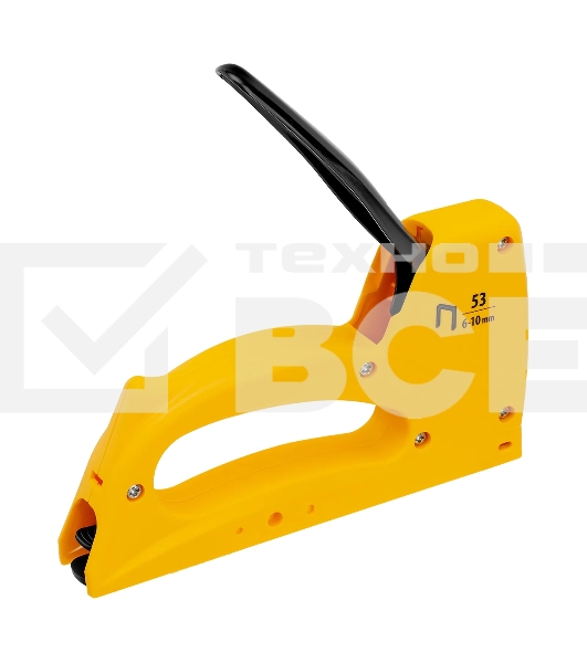 Степлер пластиковый Denzel скобы в комплекте, тип 53, 6-10 мм