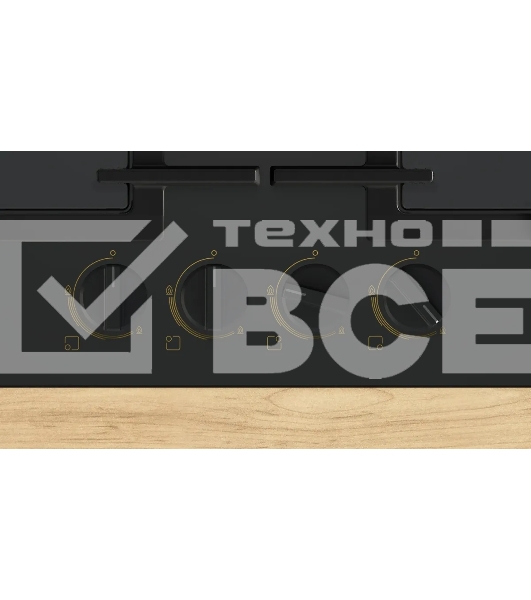 Газовая варочная поверхность Bosch Serie 6 PPP6B6J40R черный