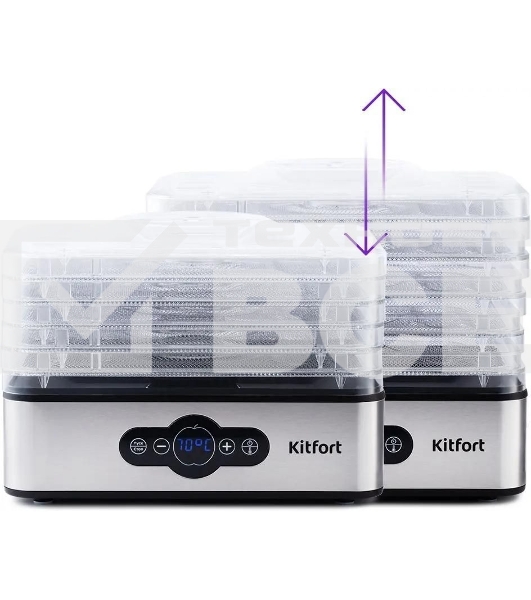 Сушилка для овощей и фруктов Kitfort KT-1914 5под. 240 Вт, черный