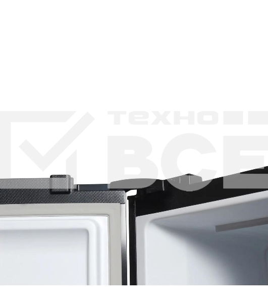 Холодильник Hyundai CS5003F черное стекло двухкамерный Side by Side 331/165л морозилка сбоку