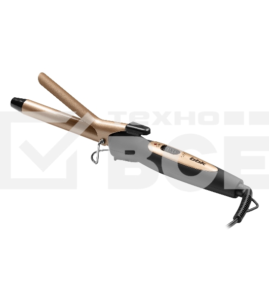 Щипцы для завивки волос BBK BST2500 черный/шампань, 19 мм, 200 °C, 1 режим
