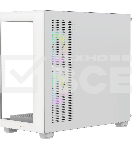 Корпус Ocypus Gamma C52 WH ARGB, Mini-Tower, белый, 3 x 120 мм