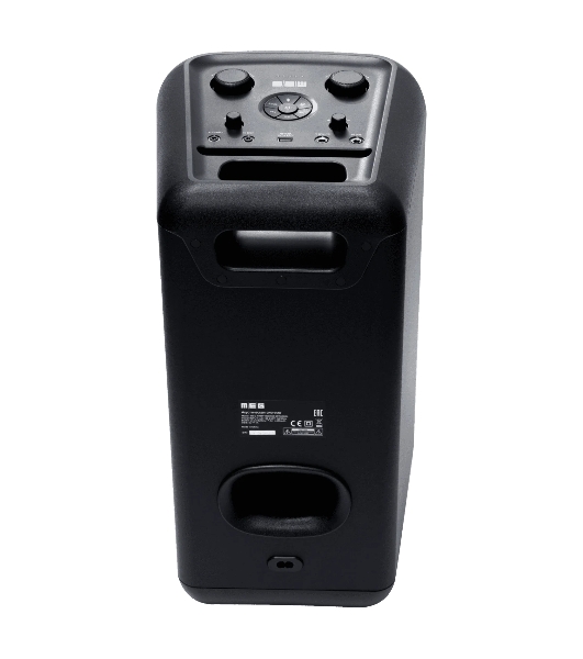 Портативная колонка MEG SPA080BL, 80Вт, Bluetooth 5.3, влагозащита IPX4, время работы 9ч, черная