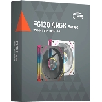 Вентилятор для корпуса PcCooler FG120R Reverse ARGB 120х120x25 черный 4-pin 28.4дБ (FG120R ARGB BK) Ret, фото2