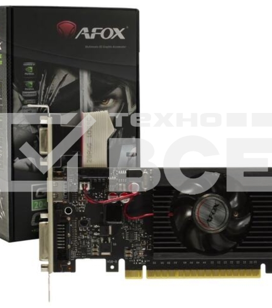 Видеокарта AFOX GT710 2G DDR3 64BIT, LP Single Fan , RTL (AF710-2048D3L5-V3)