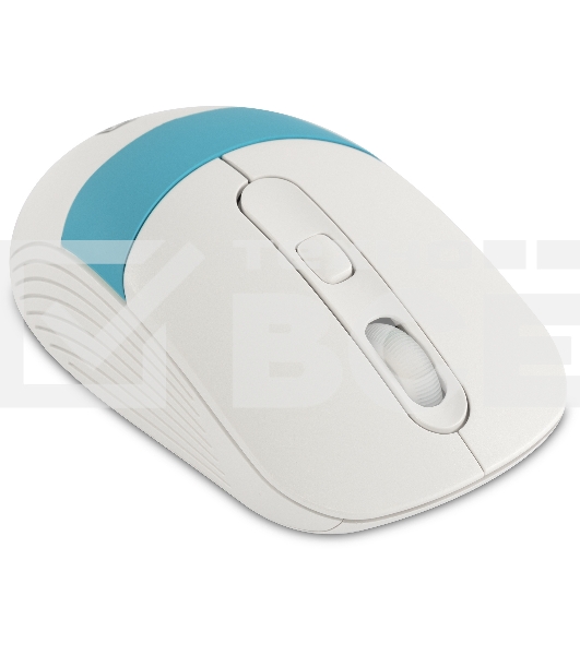 Мышь беспроводная Oklick 310MW белый/синий, 3200 dpi, радиоканал, USB, кнопки - 4