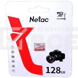 Флеш карта microSDHC 128GB Netac P500 ECO <NT02P500ECO-128G-S> (без SD адаптера)