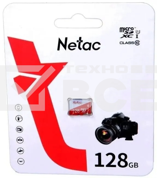 Флеш карта microSDHC 128GB Netac P500 ECO <NT02P500ECO-128G-S> (без SD адаптера)