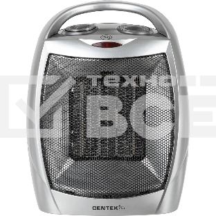 Тепловентилятор Centek CT-6020 серый, 750/1500 Вт, 15 м2, термостат