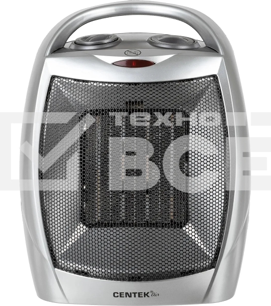 Тепловентилятор Centek CT-6020 серый, 750/1500 Вт, 15 м2, термостат