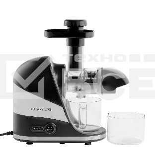 Соковыжималка Galaxy Line GL 0817, черный, шнековая, 200 Вт, 2 скорости, функция 
