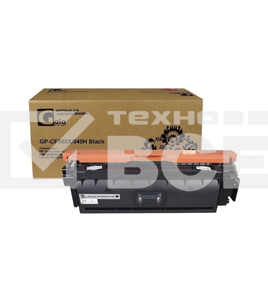 Картридж лазерный GalaPrint GP-CF360X/040H (№508X) черный (12500 стр) для HP Color LaserJet M552/M552dn/M553/M553dn/M553n/M553x/M577/M577dn/M577f/M577c/Canon i-SENSYS LBP-710/LBP-712