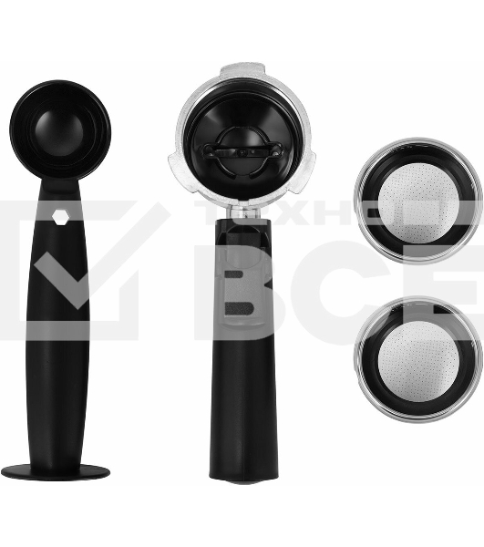 Кофеварка рожковая Vitek Metropolis VT-8489 черный/нержавеющая сталь, 1,5 л, 1250Вт, 15 бар