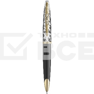 Ручка шариков. Waterman Reflections of Paris Carene DeLuxe (2200946) Black GT M син. черн. подар.кор.