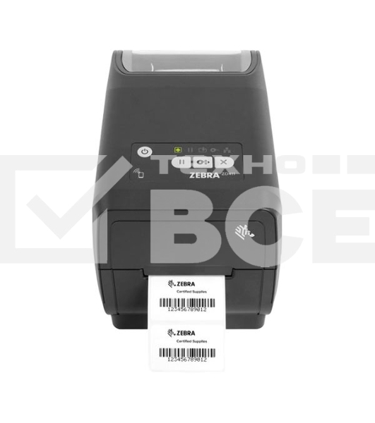 Принтер этикеток термотрансферный Zebra ZD411 203 dpi, 152 мм/сек, USB, USB Host, серый