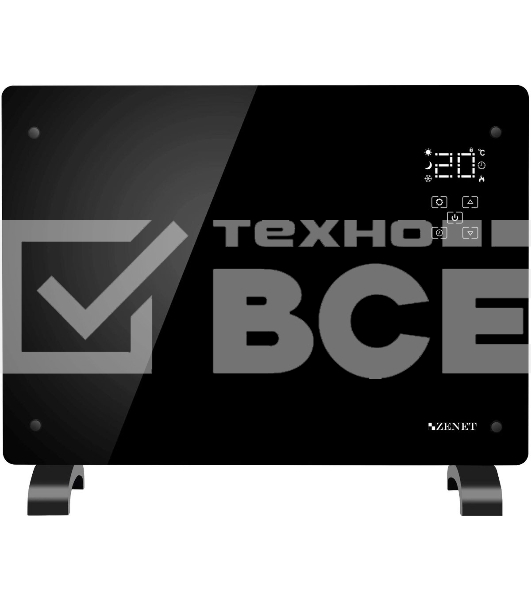 Конвектор Zenet ZET-528 1500Вт черный